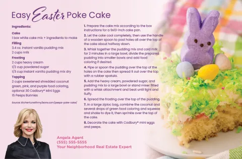 Recipe: Easter Poke Cake Sample
